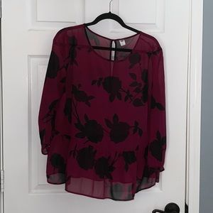 Old navy long sleeve blouse